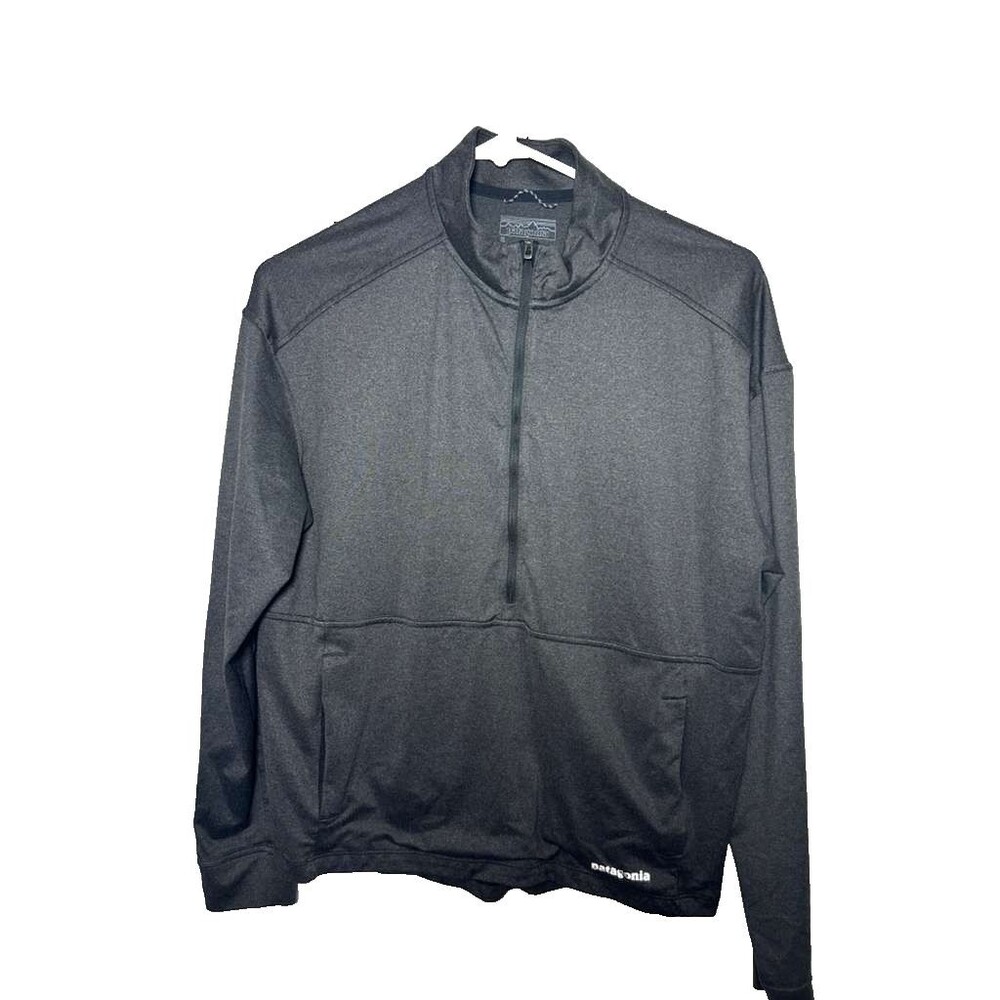 Patagonia 1/2 Half Zip Pullover Men's Small Gray Midweight Outdoor